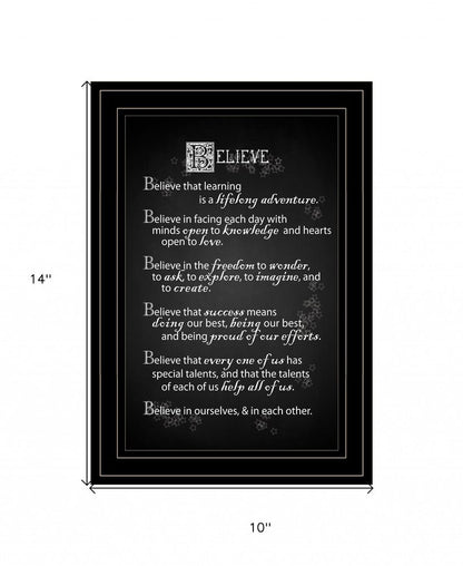 Believe 2 Black Framed Print Wall Art HomeRoots