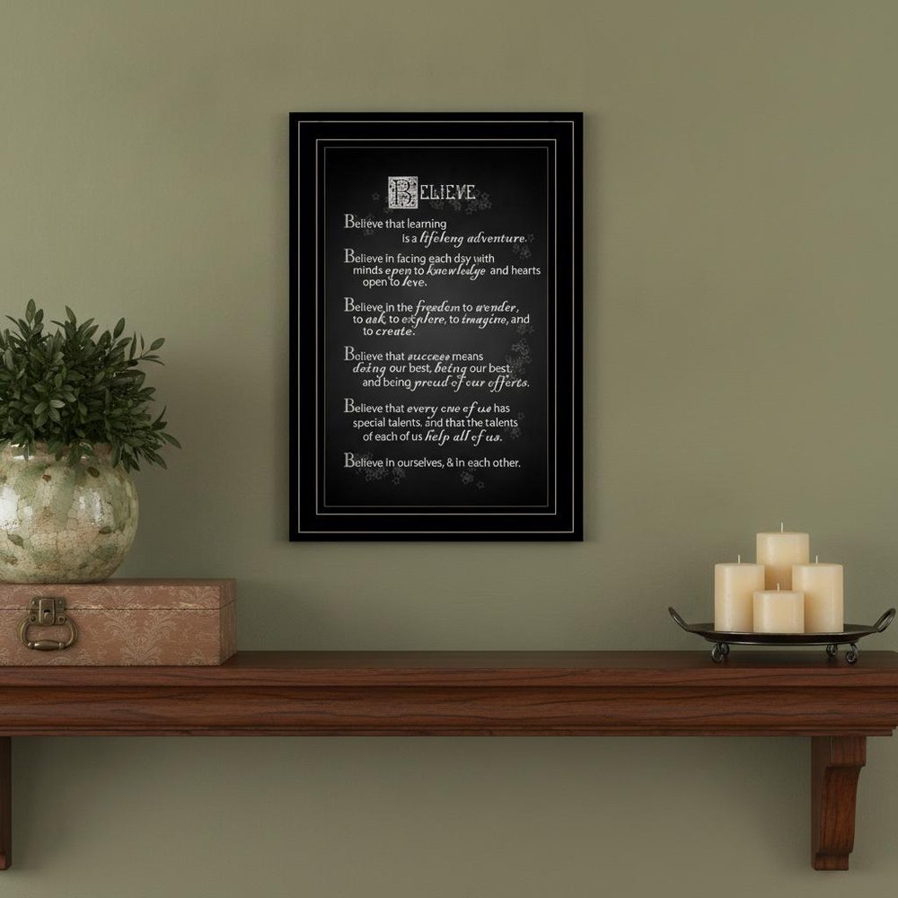 Believe 2 Black Framed Print Wall Art HomeRoots