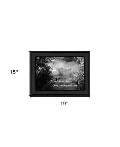 Beauty Grayscale 1 Black Framed Print Wall Art HomeRoots