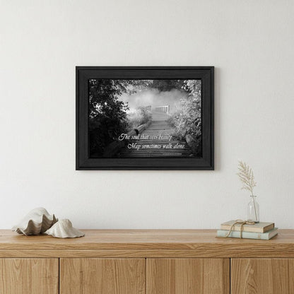 Beauty Grayscale 1 Black Framed Print Wall Art HomeRoots