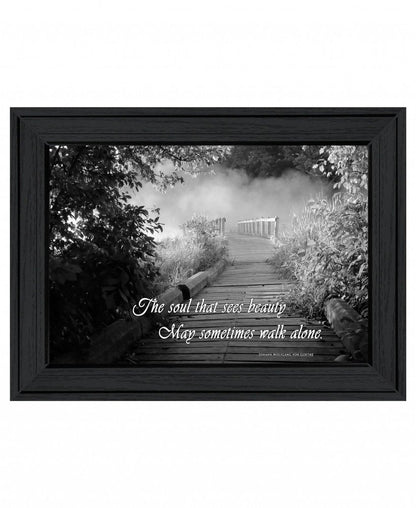 Beauty Grayscale 1 Black Framed Print Wall Art HomeRoots