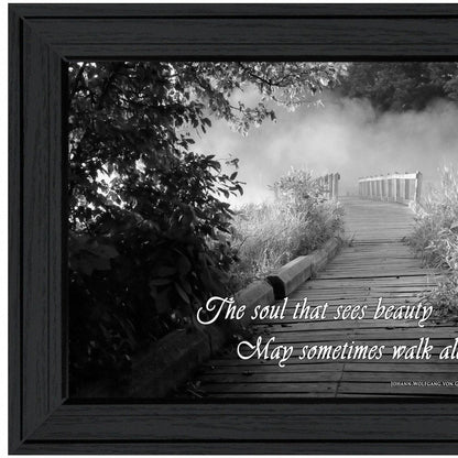 Beauty Grayscale 1 Black Framed Print Wall Art HomeRoots