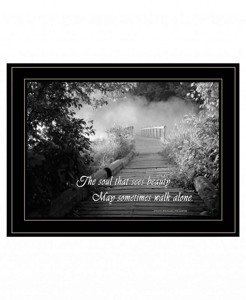 Beauty Grayscale 2 Black Framed Print Wall Art HomeRoots