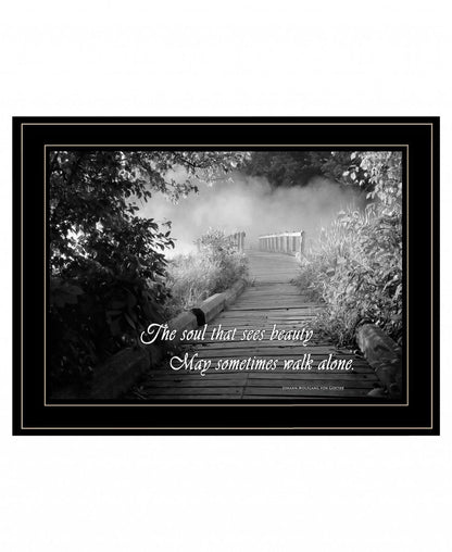 Beauty Grayscale 2 Black Framed Print Wall Art HomeRoots