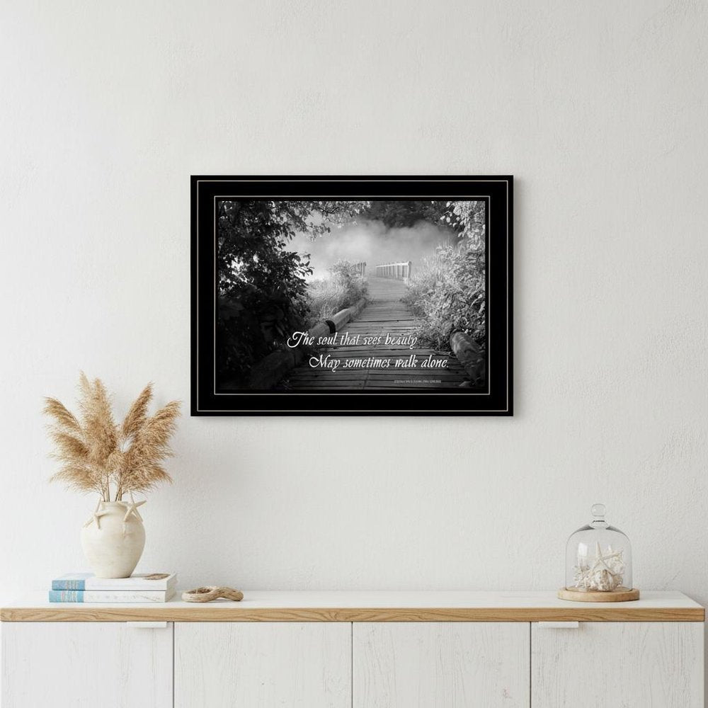 Beauty Grayscale 2 Black Framed Print Wall Art HomeRoots