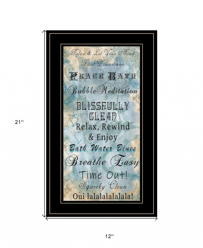 Paris Bath 2 Black Framed Print Bathroom Wall Art — view 4
