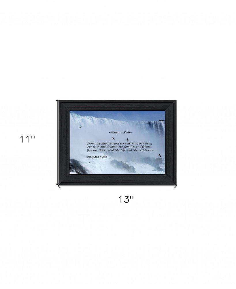 Niagara Falls Black Framed Print Wall Art HomeRoots