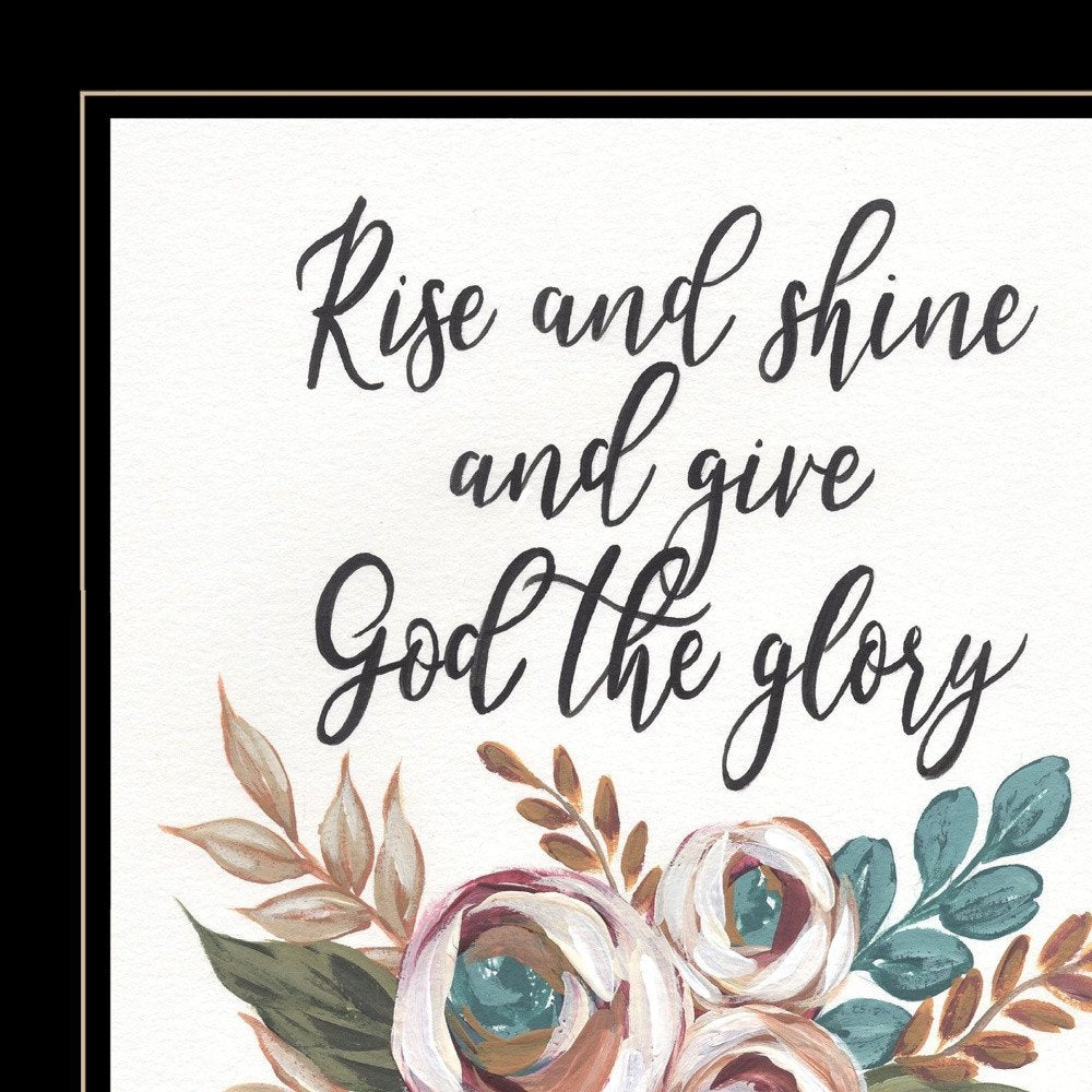 Rise and Shine 6 Black Framed Print Wall Art HomeRoots
