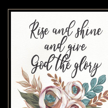 Rise and Shine 6 Black Framed Print Wall Art HomeRoots