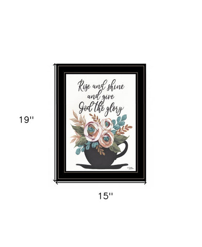 Rise and Shine 6 Black Framed Print Wall Art HomeRoots