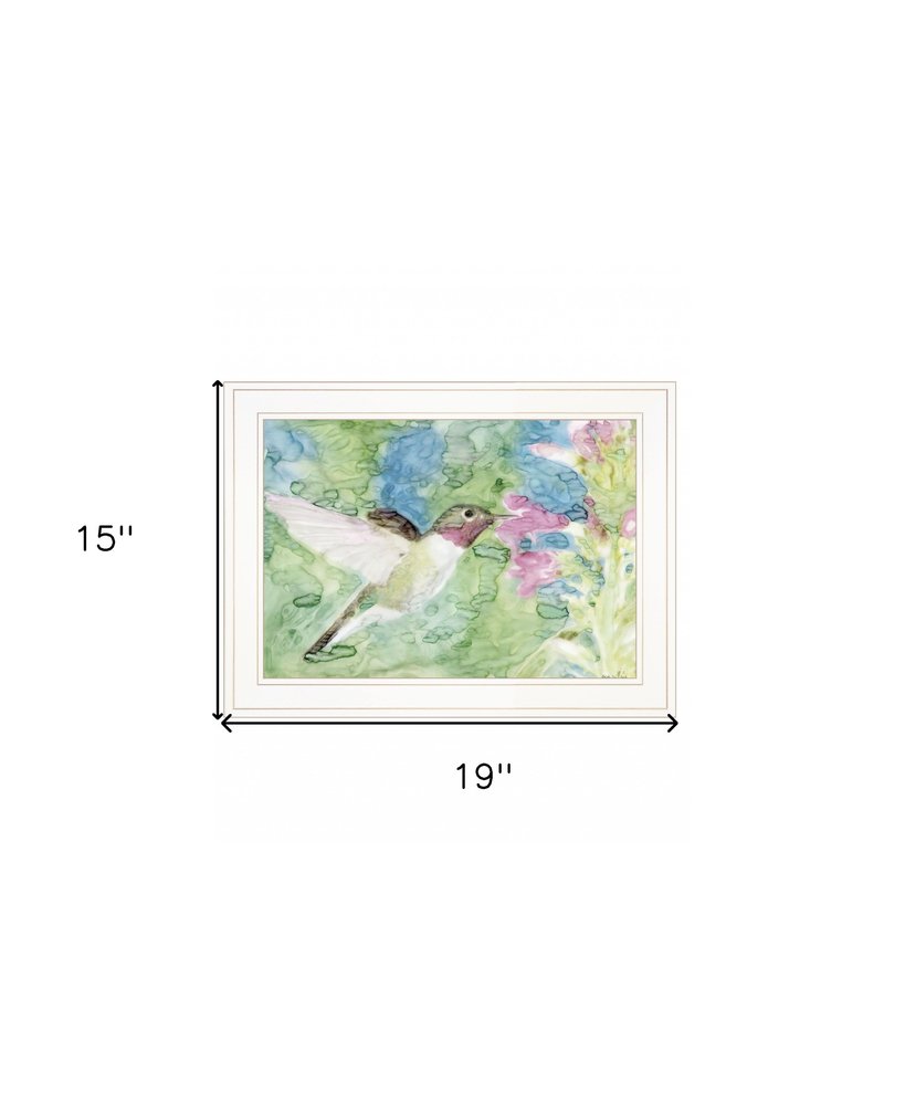 Hummingbird 1 White Framed Print Wall Art HomeRoots