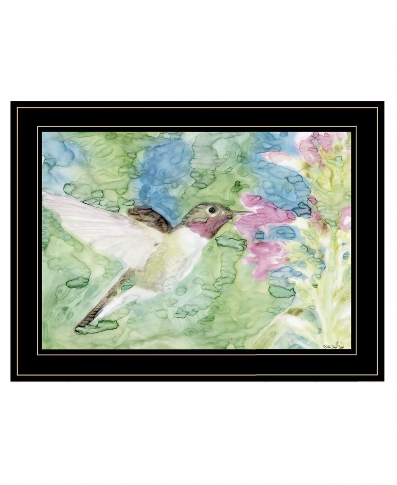 Hummingbird 1 Black Framed Print Wall Art — view 1