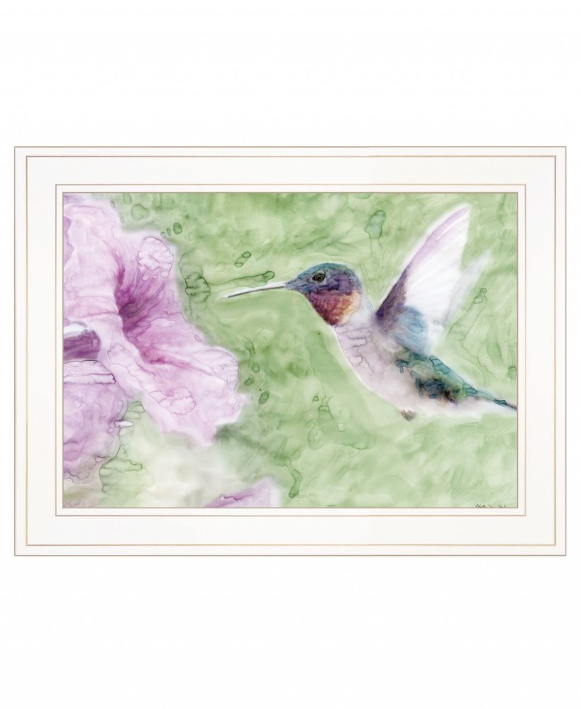 Humming Bird 2 White Framed Print Wall Art — view 2