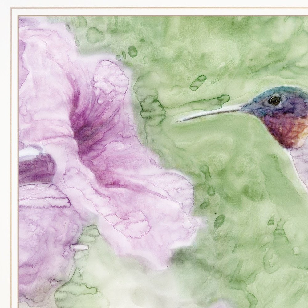 Humming Bird 2 White Framed Print Wall Art — view 3