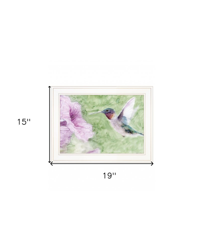 Humming Bird 2 White Framed Print Wall Art — view 5