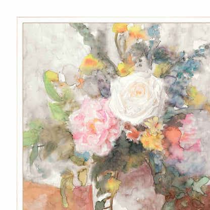 Table Bouquet 2 White Framed Print Wall Art HomeRoots