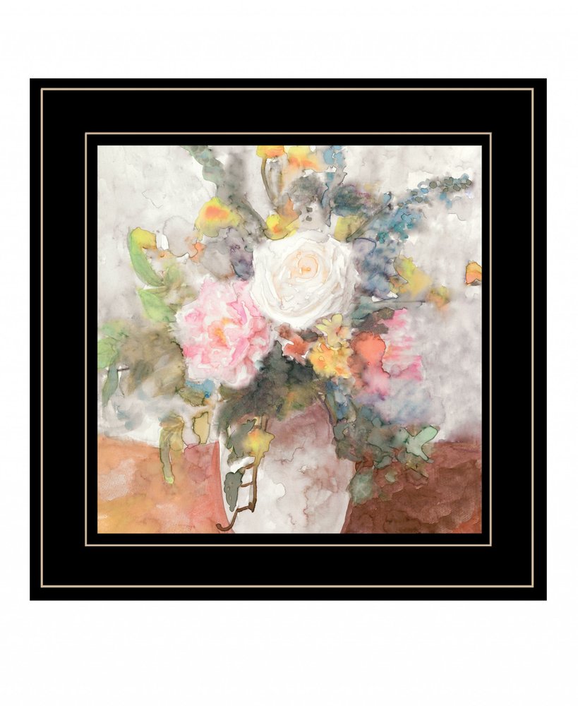 Table Bouquet 2 White Framed Print Wall Art HomeRoots