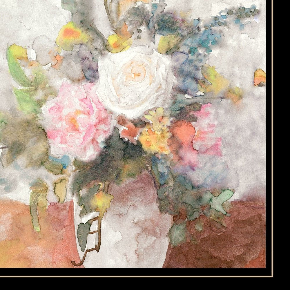 Table Bouquet 2 White Framed Print Wall Art — view 8