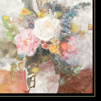 Table Bouquet 2 White Framed Print Wall Art HomeRoots
