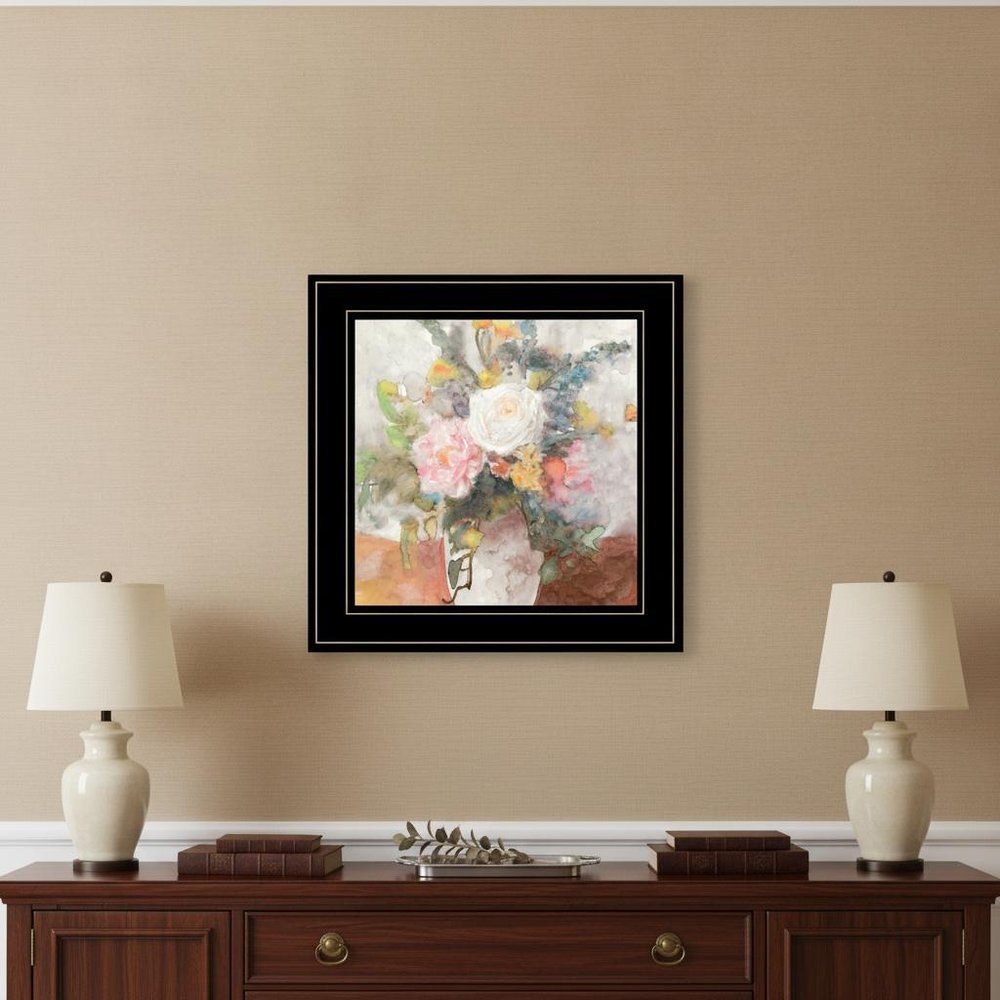 Table Bouquet 2 White Framed Print Wall Art HomeRoots