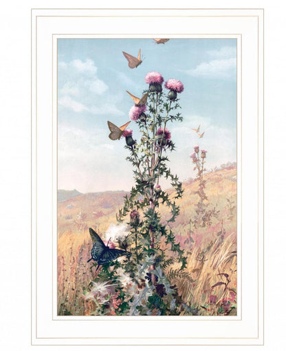 Meadow Butterflies 1 White Framed Print Wall Art HomeRoots