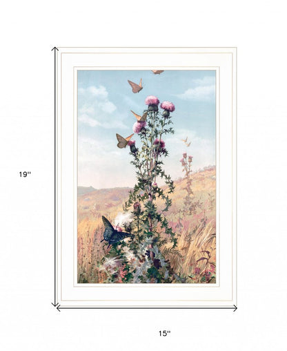 Meadow Butterflies 1 White Framed Print Wall Art HomeRoots