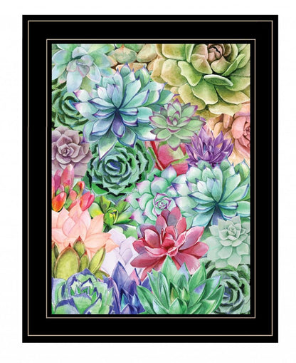 Succulents Paradise 2 White Framed Print Wall Art HomeRoots