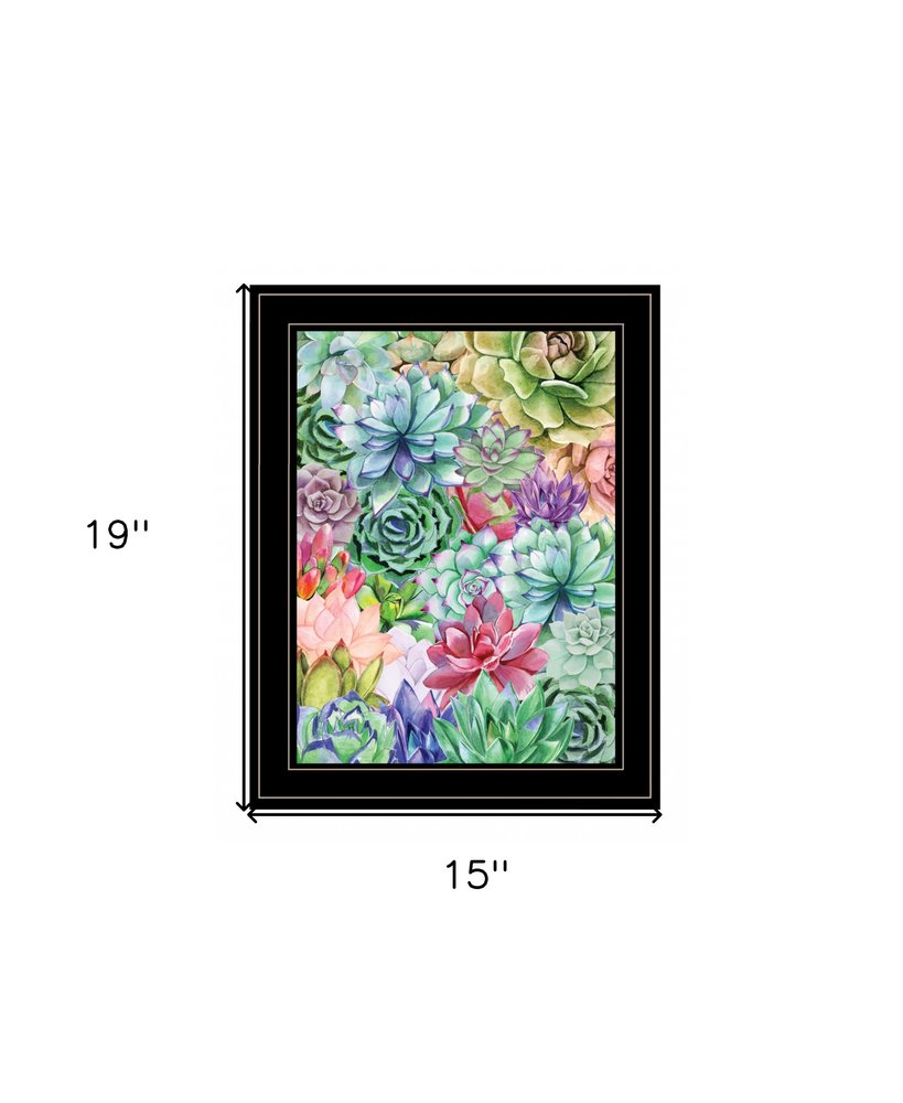 Succulents Paradise 2 White Framed Print Wall Art HomeRoots