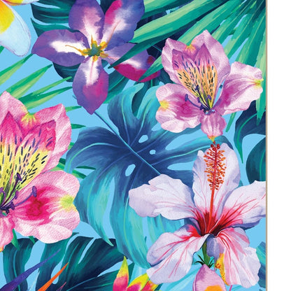 Tropical Flowers 1 White Framed Print Wall Art HomeRoots