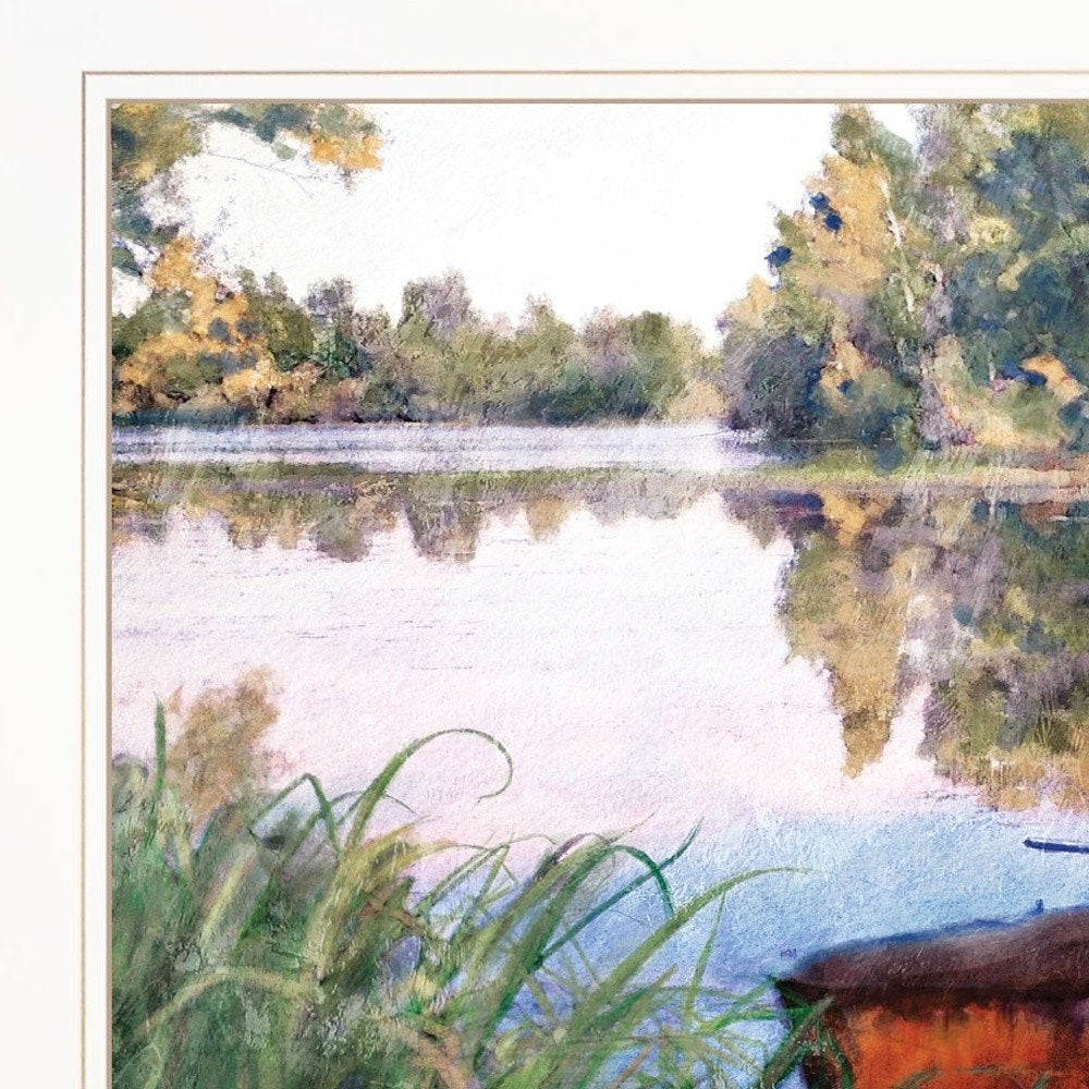 Set Of Two Serene Water 1 White Framed Print Wall Art HomeRoots