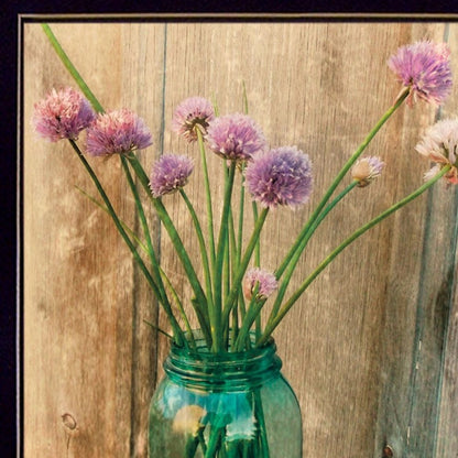 Set Of Two Country Sunflowers and Chives 1 White Framed Print Wall Art HomeRoots