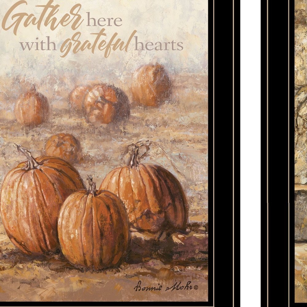 Set Of Two Pumpkins with A Black Cat 1 White Framed Print Wall Art — view 6