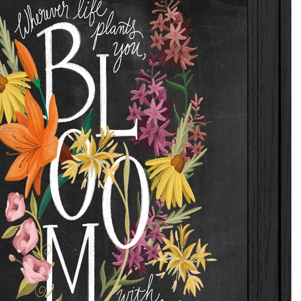 Set Of Two Love and Bloom White Framed Print Wall Art HomeRoots