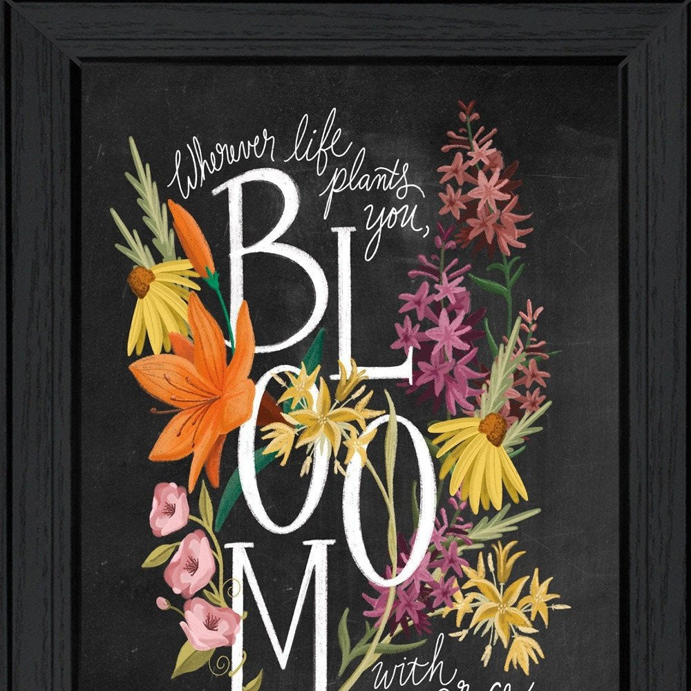 Set Of Two Love Grows Here Black Framed Print Wall Art HomeRoots