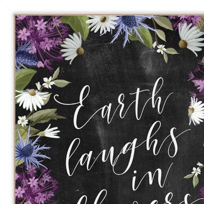 Set Of Two Flowers Make Us Laugh White Framed Print Wall Art HomeRoots