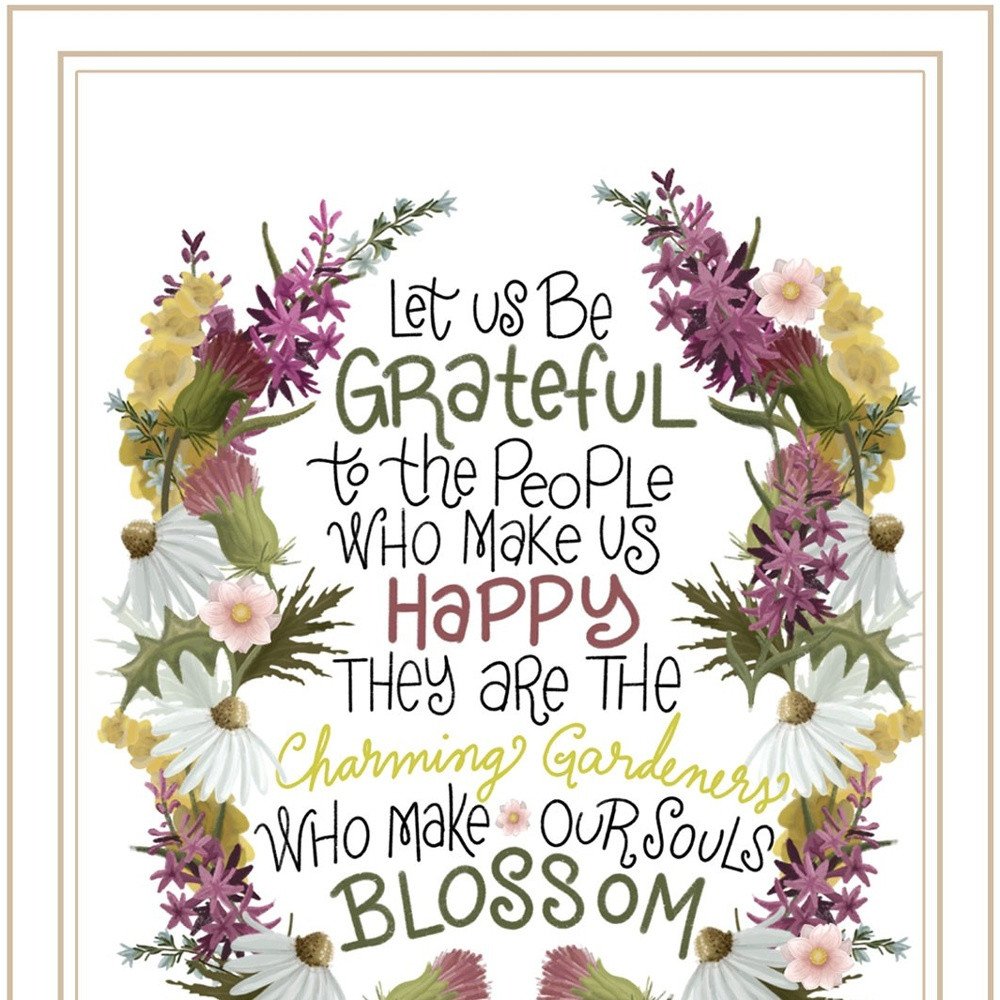 Set Of Two Flowers Make Us Laugh White Framed Print Wall Art — view 3
