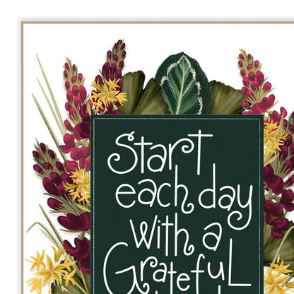 Set Of Two With Grateful Hearts White Framed Print Wall Art HomeRoots