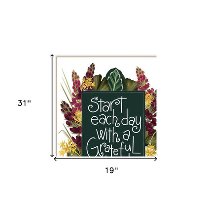Set Of Two With Grateful Hearts White Framed Print Wall Art HomeRoots