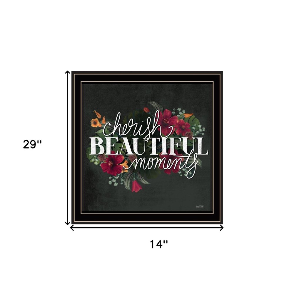 Set Of Two Cherish and Have Faith 2 Black Framed Print Wall Art — view 4