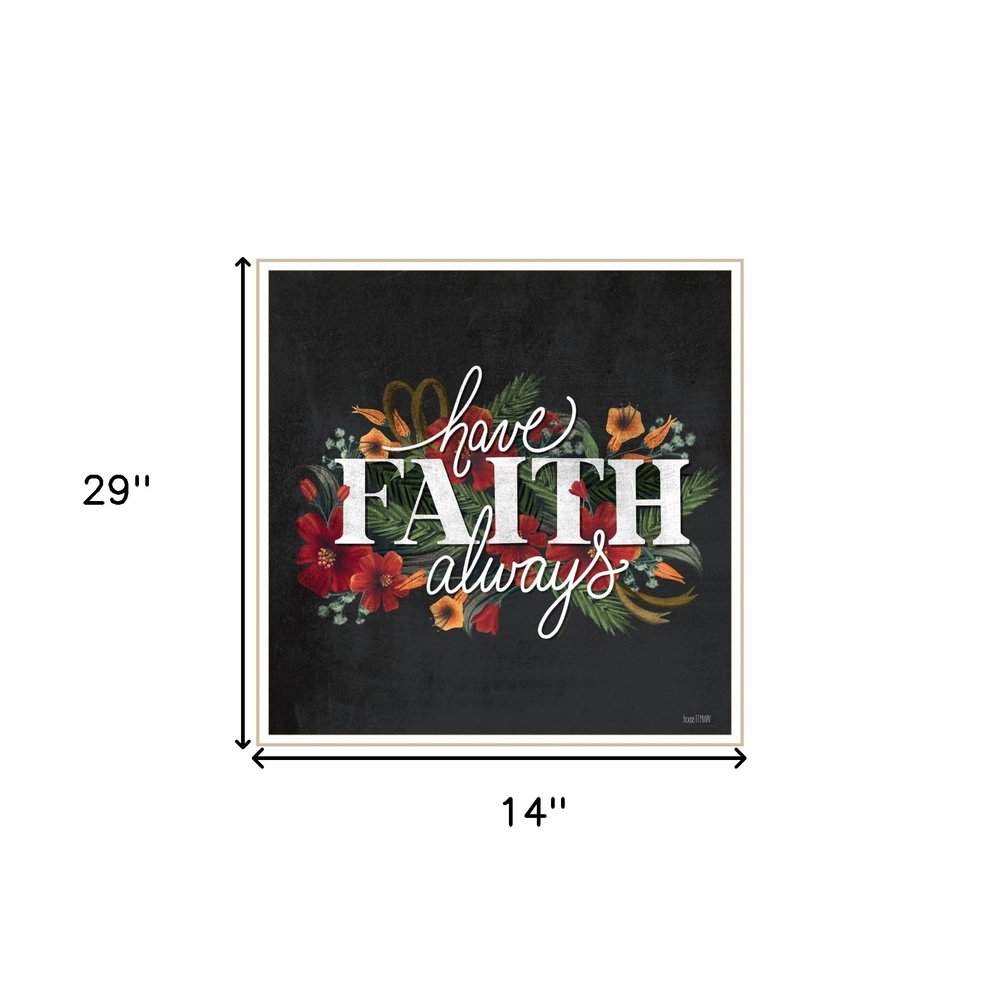 Set Of Two Cherish and Have Faith 3 White Framed Print Wall Art — view 3