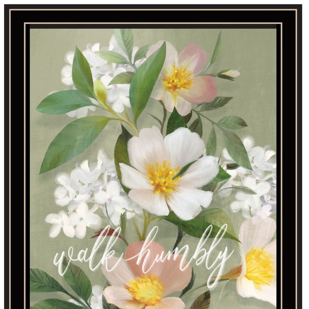 Set Of Two Farmhouse Daisies Black Framed Print Wall Art HomeRoots