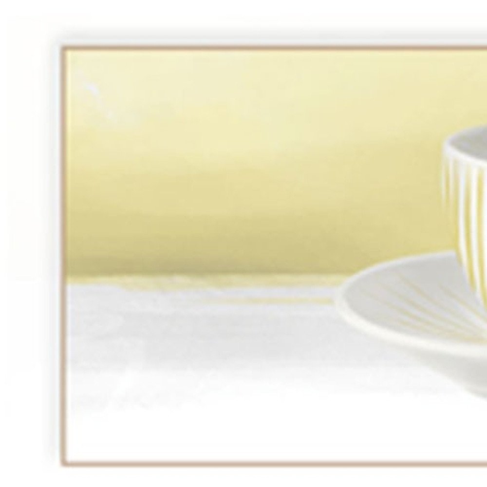 Set Of Two Teacups White Framed Print Kitchen Wall Art — view 4