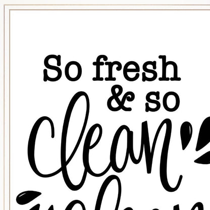 Set Of Two Clean or Shower Together White Framed Print Bathroom Wall Art HomeRoots