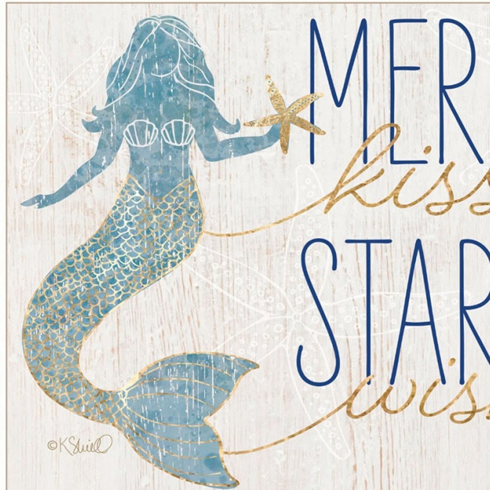 Set Of Two Two Mermaids 2 White Framed Print Wall Art — view 11