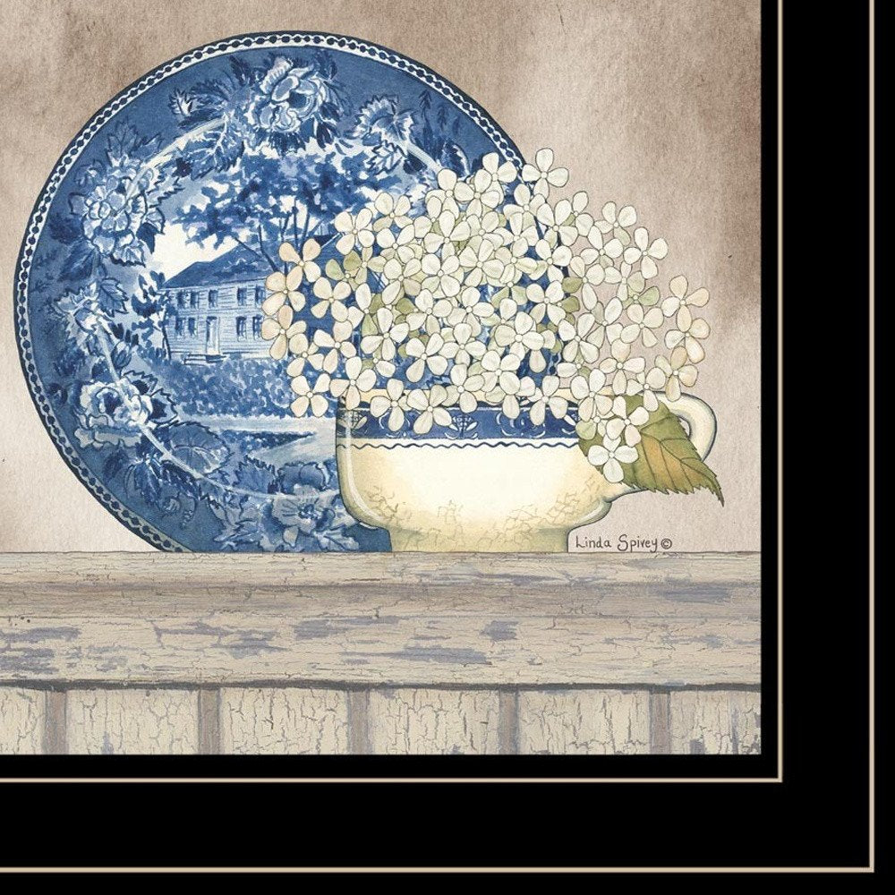 Set Of Two The Farmhouse Blues 1 White Framed Print Wall Art — view 9