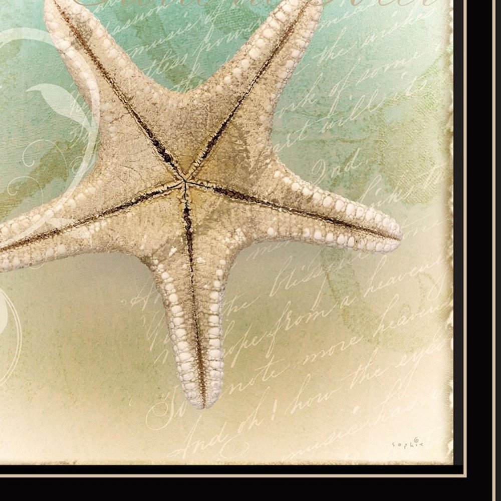 Set Of Two The Sea I and Sea II 1 Black Framed Print Wall Art — view 4