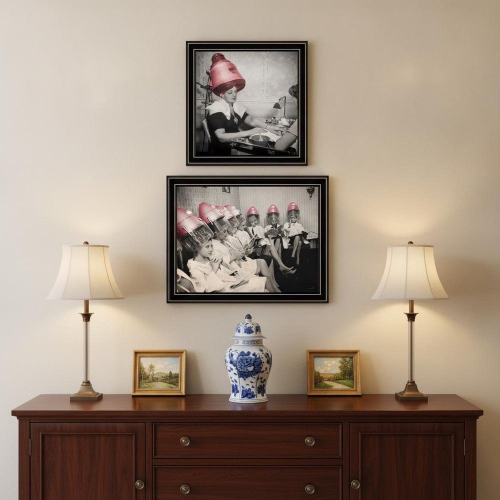 Set Of Two The Salon Black Framed Print Wall Art HomeRoots