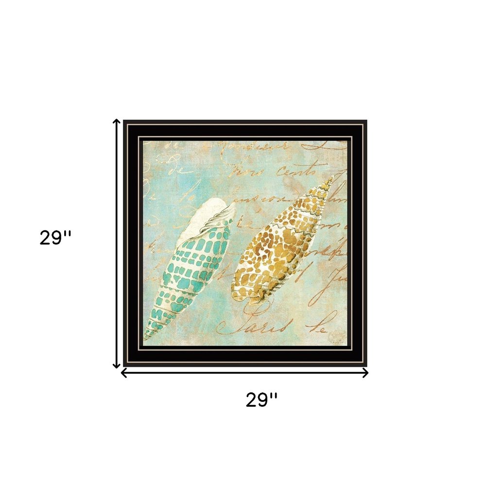 Set Of Four Ocean 1 Black Framed Print Wall Art HomeRoots