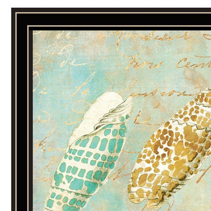 Set Of Four Ocean 1 Black Framed Print Wall Art HomeRoots