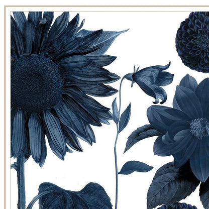 Set Of Two Sunflower Blues 2 White Framed Print Wall Art HomeRoots